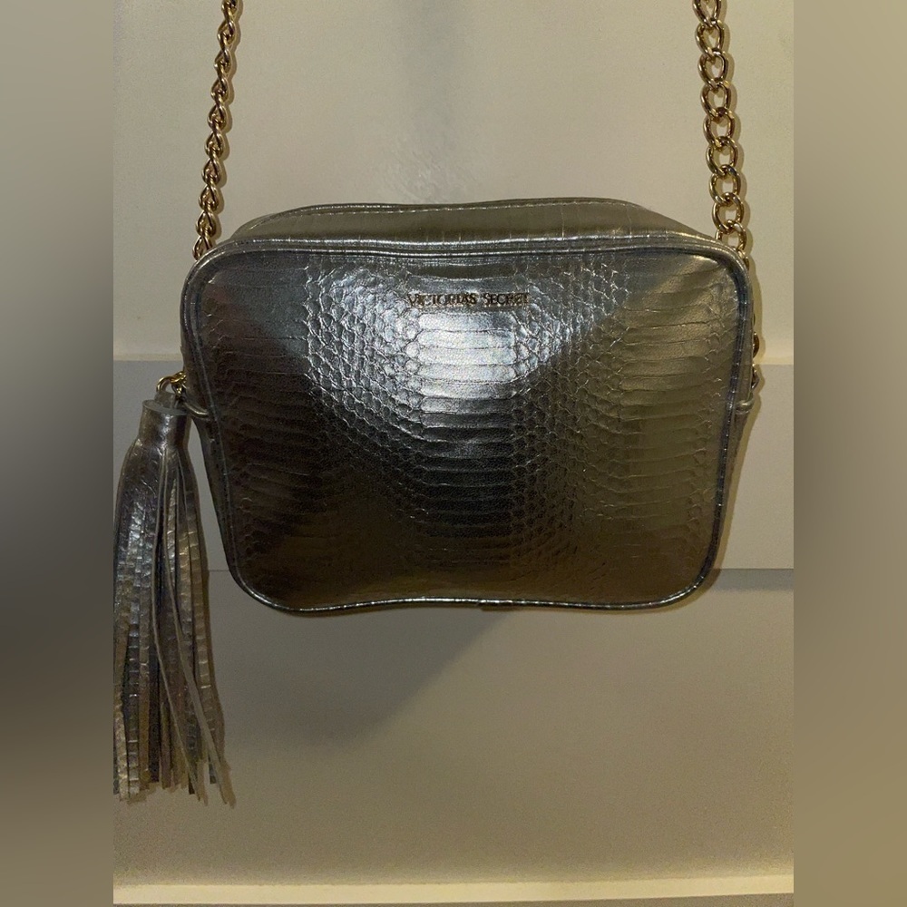 Victoria's Secret Silver Victoria Secret Crossbody Bag